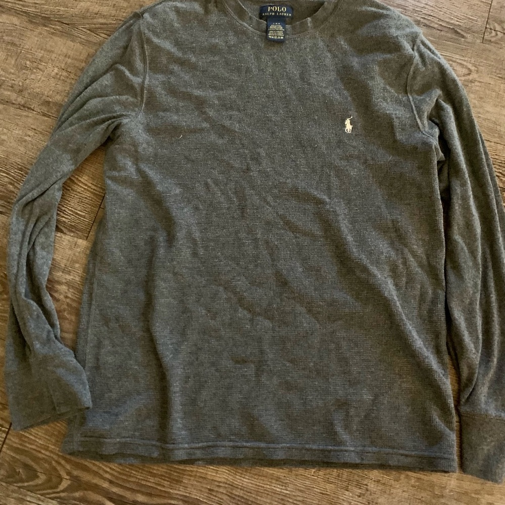 Polo by Ralph Lauren Charcoal Crewneck Shirt